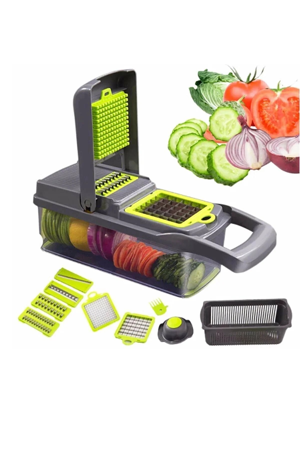 Çok Fonksiyonlu Sebze Doğrayıcı - Çeyiz Seti- Çeyiz Listesi - Vegetable Chopper (4767) - Lisinya