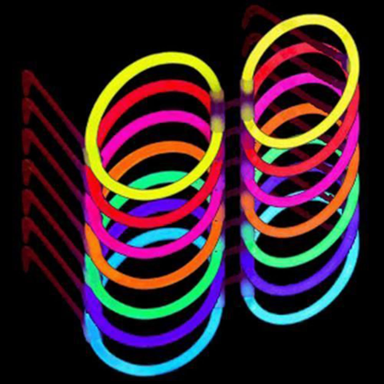 Glow Stick Parti Gözlüğü Glow Partisi Yuvarlak Şekilli Fosforlu Gözlük 6 Adet - Lisinya