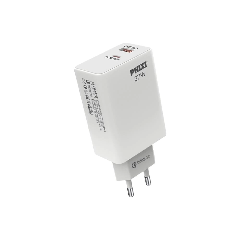 Ultimate Upd4225 27w Pd Çift Çıkışlı Hızlı Şarj Adaptörü - Lisinya