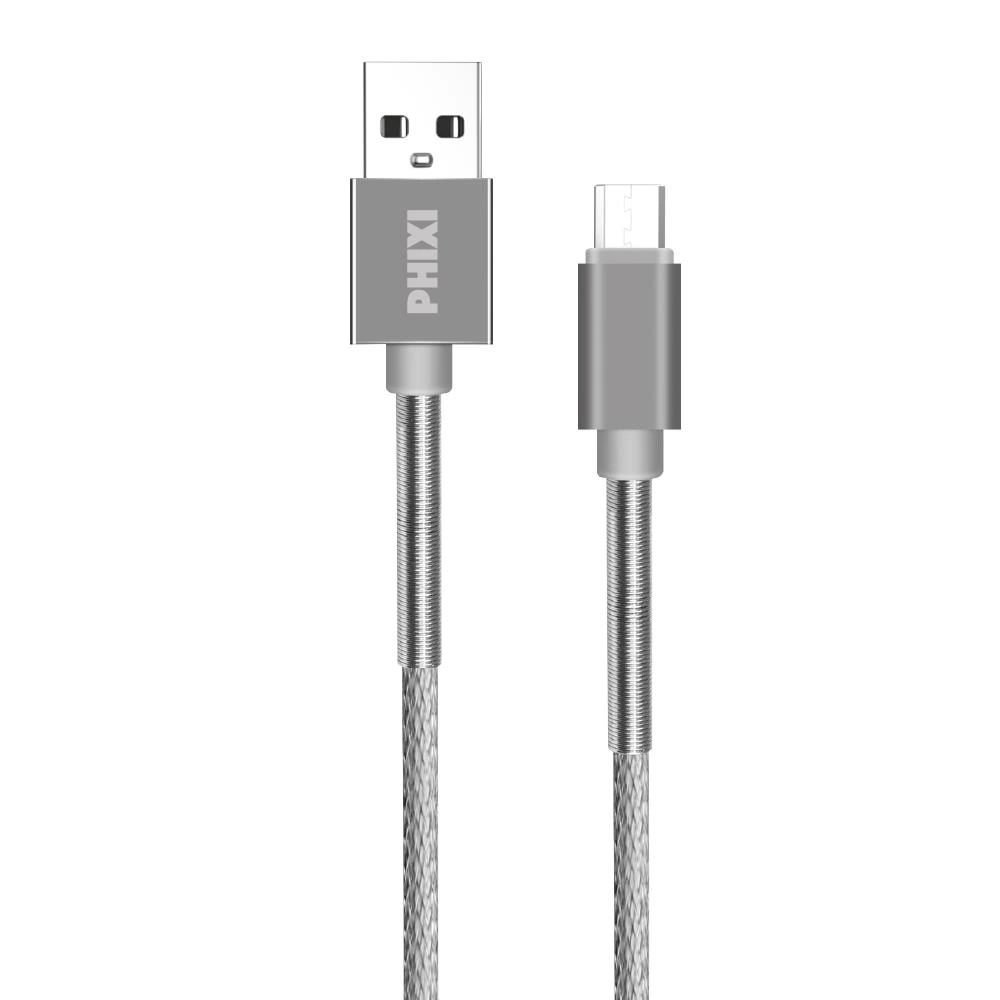 Cb610m Force Metal Örgü 100 Cm Micro Usb Şarj Ve Data Kablosu - Lisinya