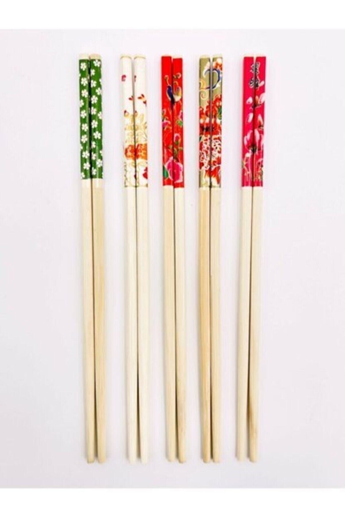 Bambu Chopstick Çubuk Yemek Çubuğu Yıkanabilir Tekrar Kullanılabilir (10 Çift- 20 Adet ) (4767) - Lisinya