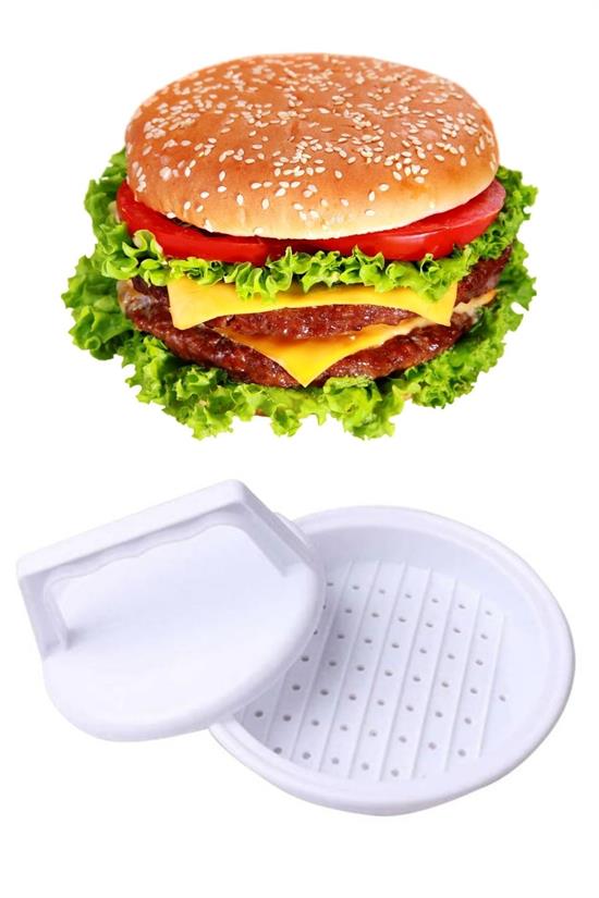 Hamburger Ve Köfte Şekillendirici Köfte Kalıbı Pratik Burger Pres Aparatı (4767) - Lisinya