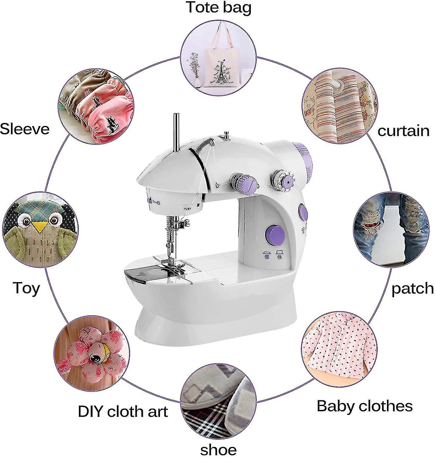 Mini Ev Dikiş Makinesi Pedallı Sewing Machine - Lisinya