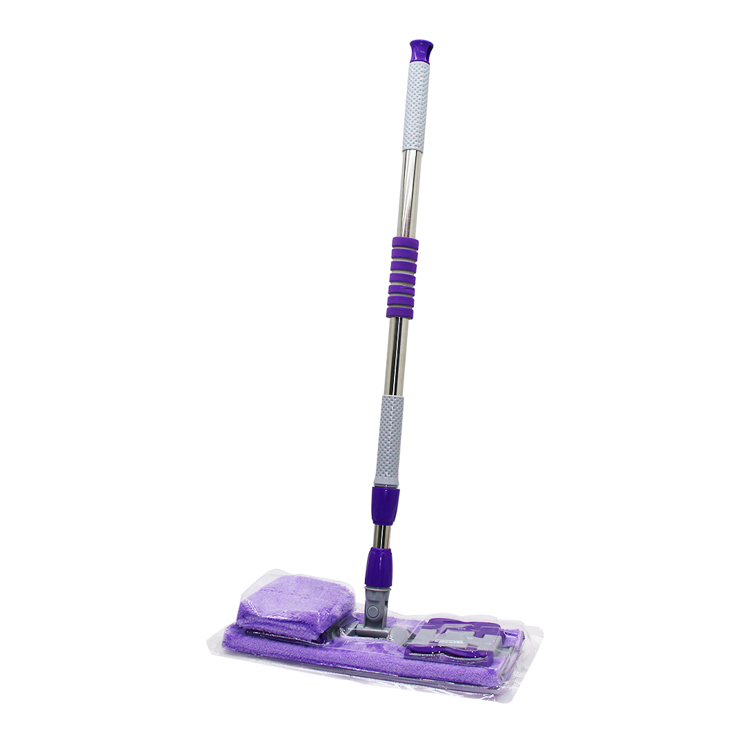 130CM SAPLI 360° DÖNER SAPLI PALET MOP - M.FİBER PASPAS YEDEK BEZLİ DUVAR SİLME MOP (4767) - Lisinya