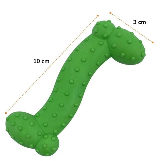 Tiny Kemik Oyuncağı Tırtıklı Yüzey Küçük Kemik Plastik Köpek Oyuncağı (4767) - Lisinya