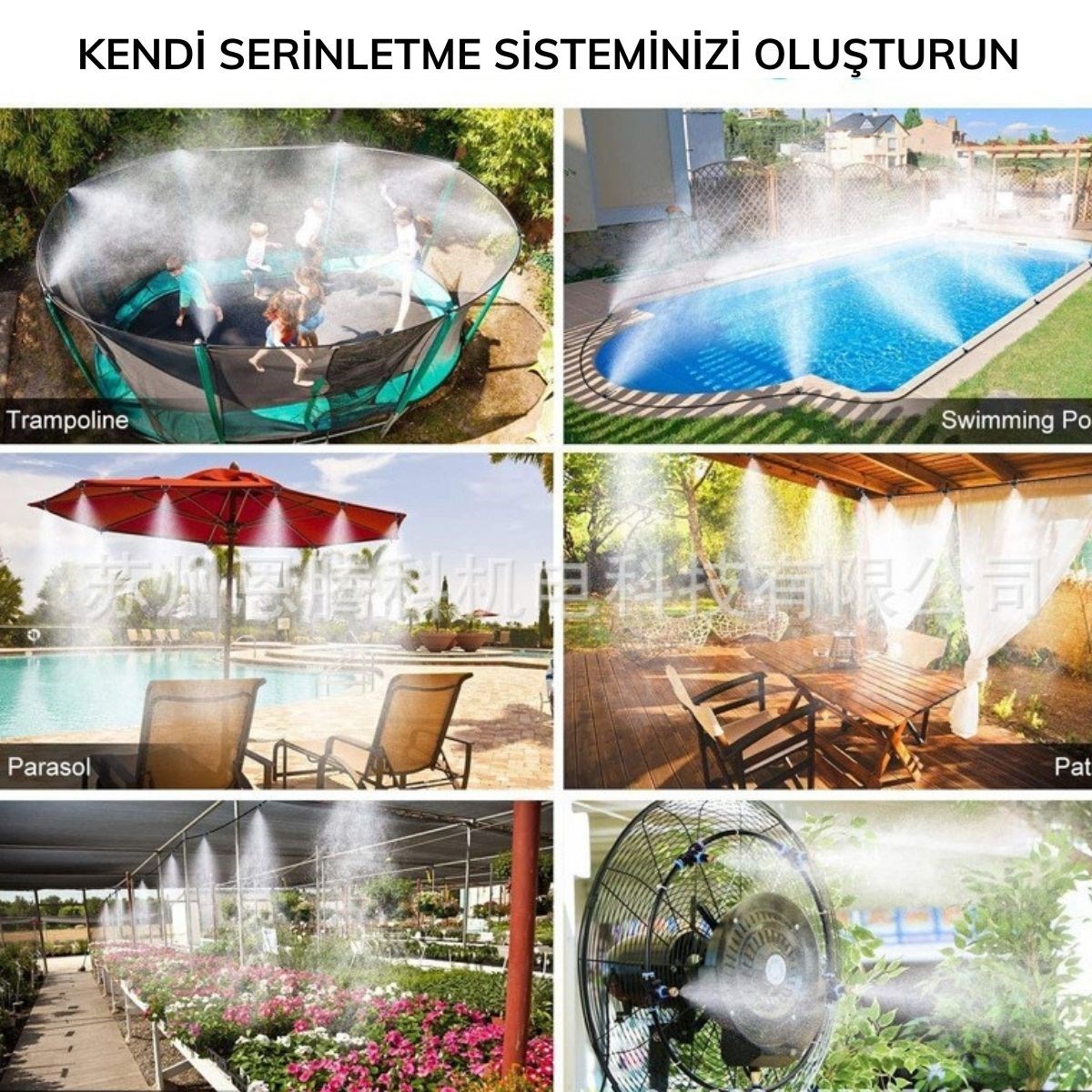 10 Metre Kendin Yap Balkon Veranda Çardak Kamelya Sulama Serinletme ve Nemlendirme Sistemi (4767) - Lisinya