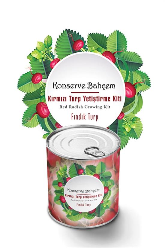 Konserve Bahçem Evde Konservede Fındık Turp Yetiştirme Kiti (4767) - Lisinya