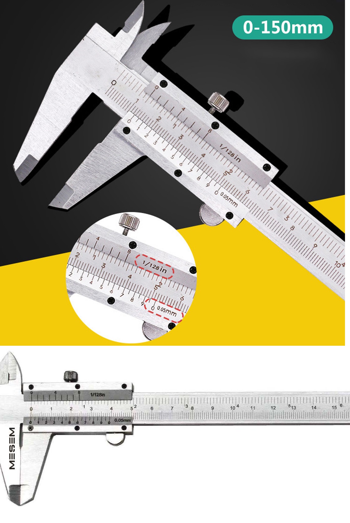 Kumpas - Çelik Kumpas 0,01 mm - 150mm 6inc (4767) - Lisinya