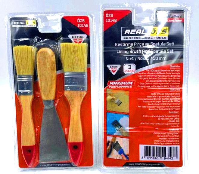 3 PARÇA  SPATULA50MM- KESTİRME FIRÇANO-1-1.5SETİ (4767) - Lisinya