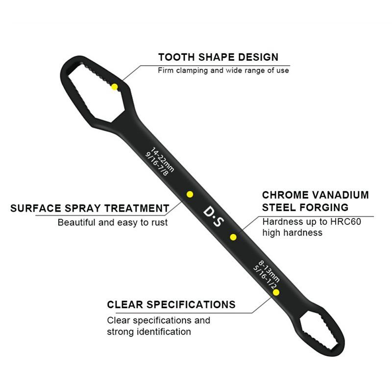 Universal Anahtarı Çift kafalı  Çok Fonksiyonlu 6-22mm (4767) - Lisinya