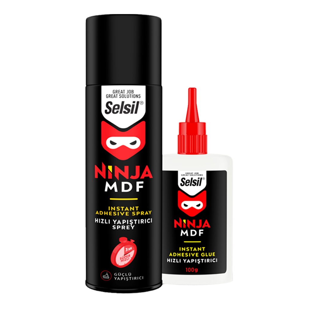 SELSİL NINJA 400ML+100GR HIZLI YAPIŞTIRICI SPREY (4767) - Lisinya