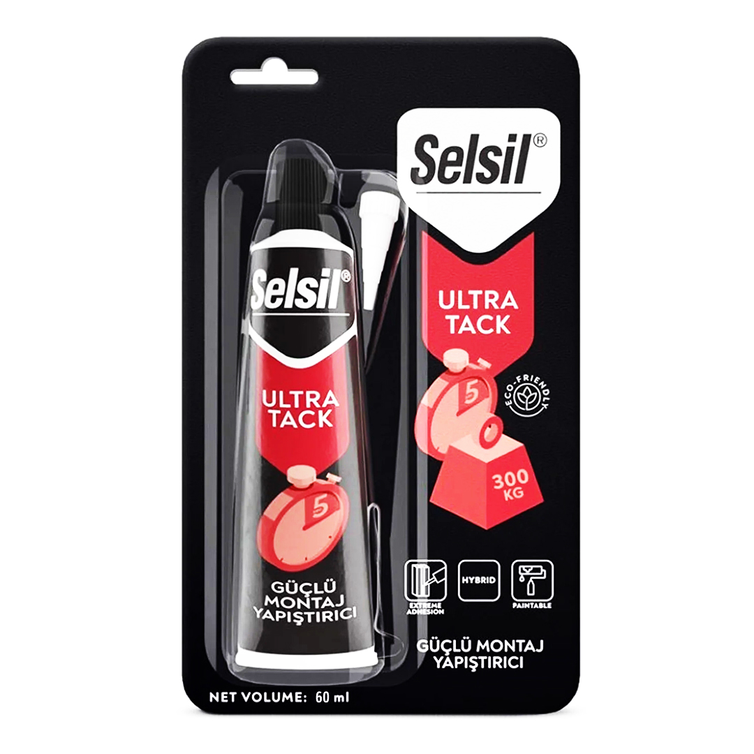 SELSİL MONTAJ YAPIŞTIRICI BEYAZ ULTRA TACK 60ML (4767) - Lisinya