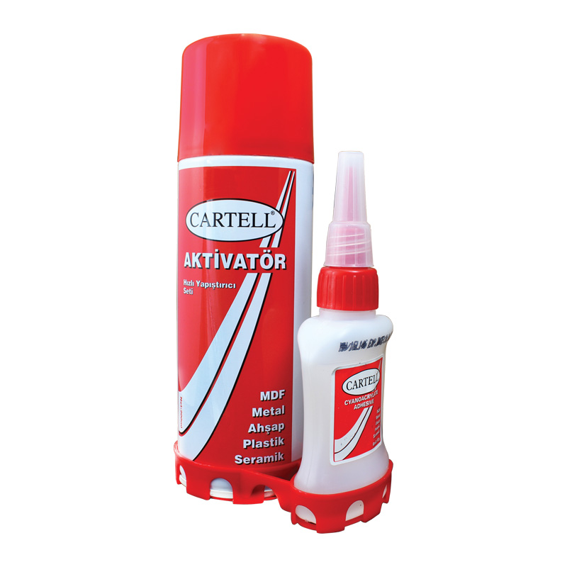 CARTELL HIZLI YAPIŞTIRICI SETİ (AKTİVATÖR)  200ML (4767) - Lisinya