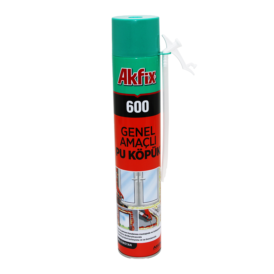 AKFİX-600 GENEL AMAÇLI PU KÖPÜK MONTAJ KÖPÜK 600GR (4767) - Lisinya