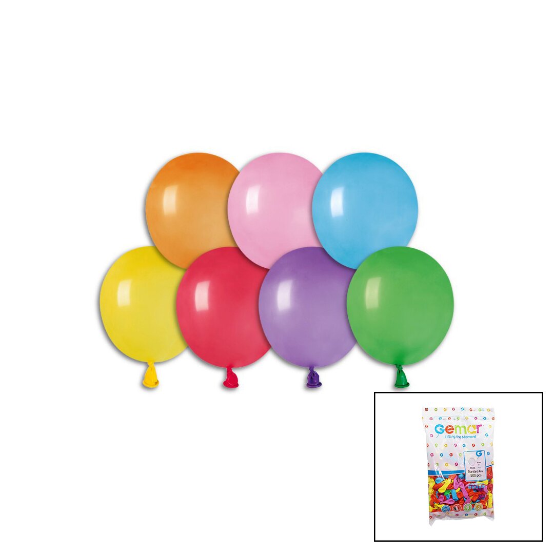 RENKLİ SU BALON 3 İNÇ - 8CM - 500PCS (4767) - Lisinya