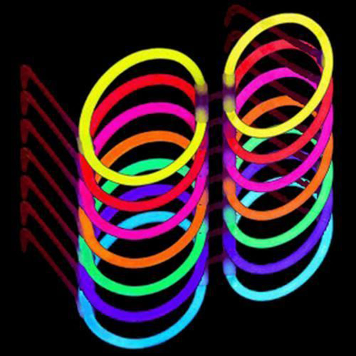 Glow Stick Parti Gözlüğü Glow Partisi Yuvarlak Şekilli Fosforlu Gözlük 6 Adet (4767) - Lisinya