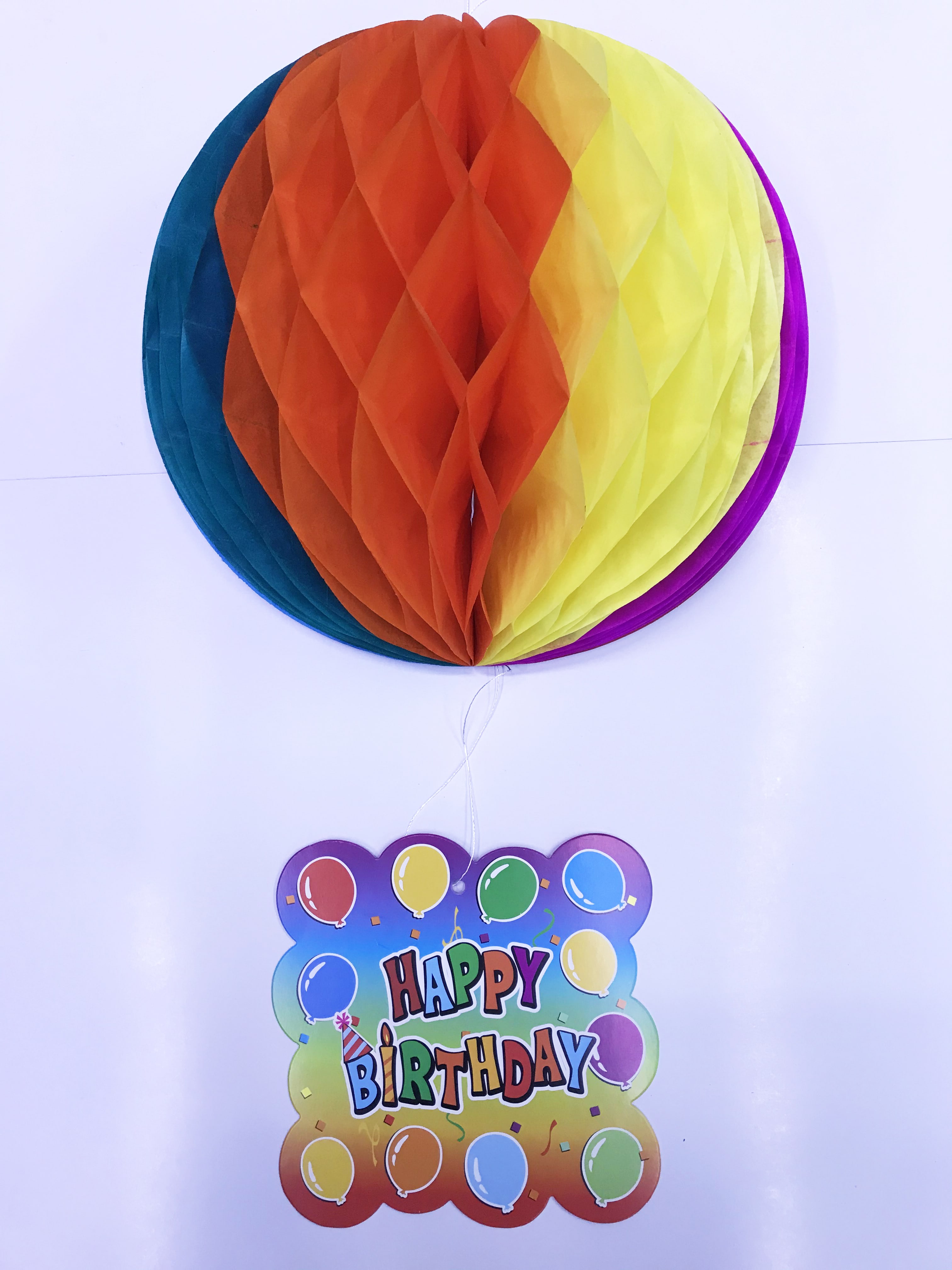 Kağıt Süs Happy Birthday Dekor 55 cm-0748 (4767) - Lisinya