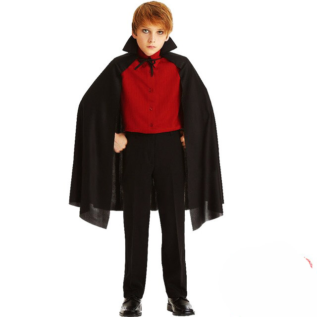 Sİyah Yakalı Pelerin - Vampir Pelerin - Dracula Pelerin 90 cm (4767) - Lisinya