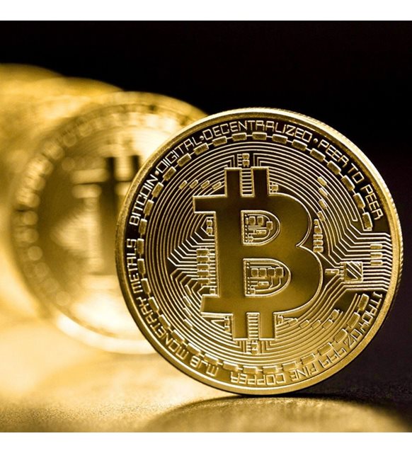 Bitcoin Madeni Hatıra Parası Hediyelik Para (4767) - Lisinya