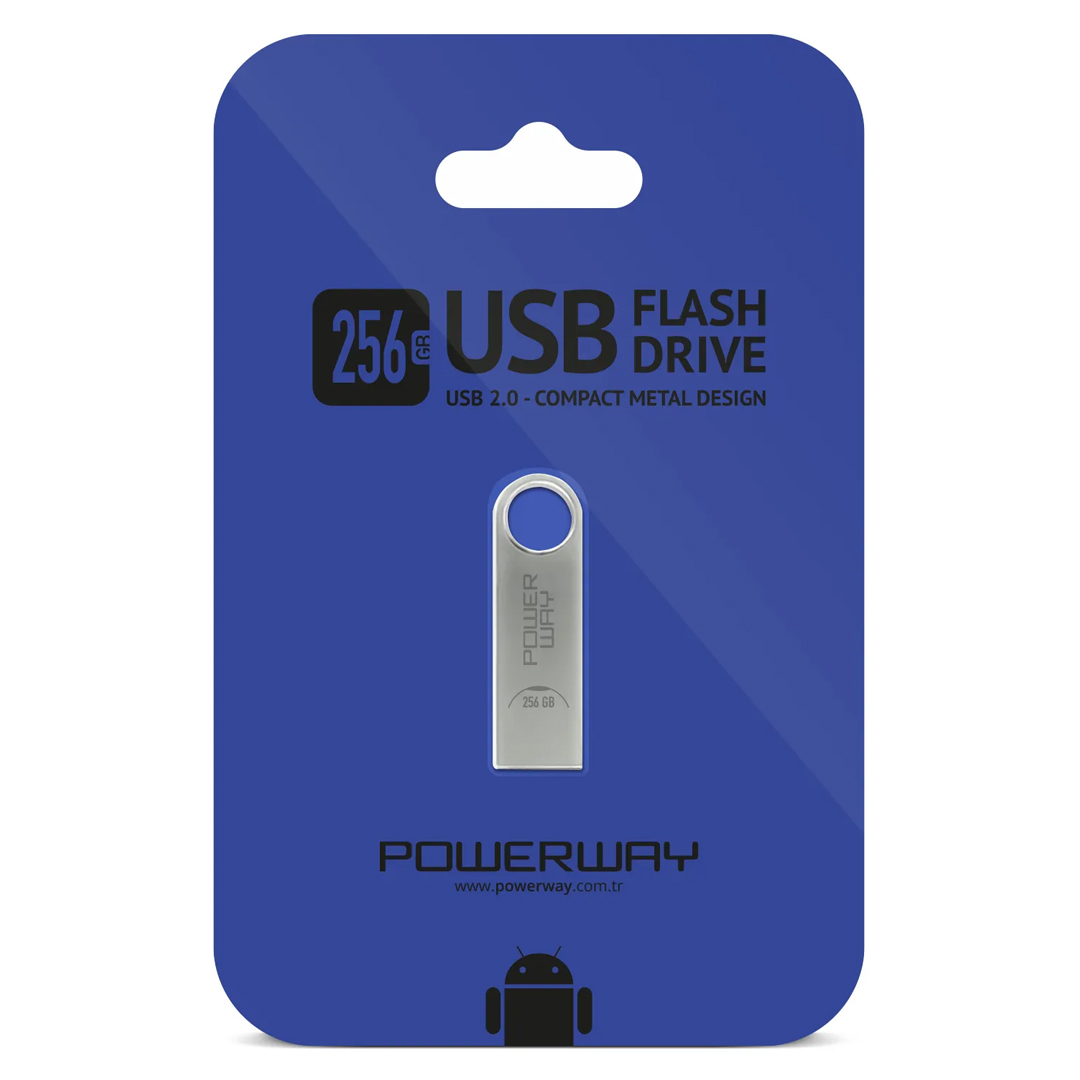 256 GB METAL USB 2.0 FLASH BELLEK (4767) - Lisinya