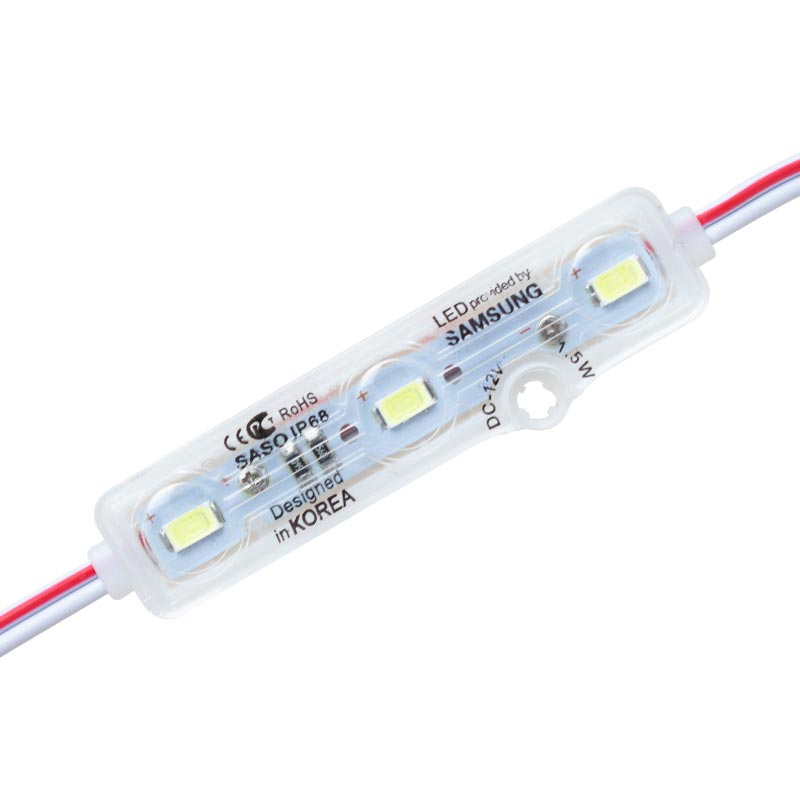 12V IP67 SAMSUNG 5730 BEYAZ MODÜL LED ŞEFFAF KAPAKLI (4767) - Lisinya