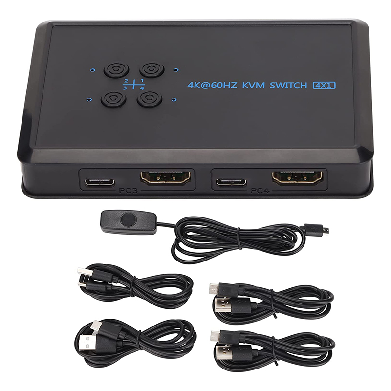 4K HDMI KVM SWITCH 4X1 (4767) - Lisinya