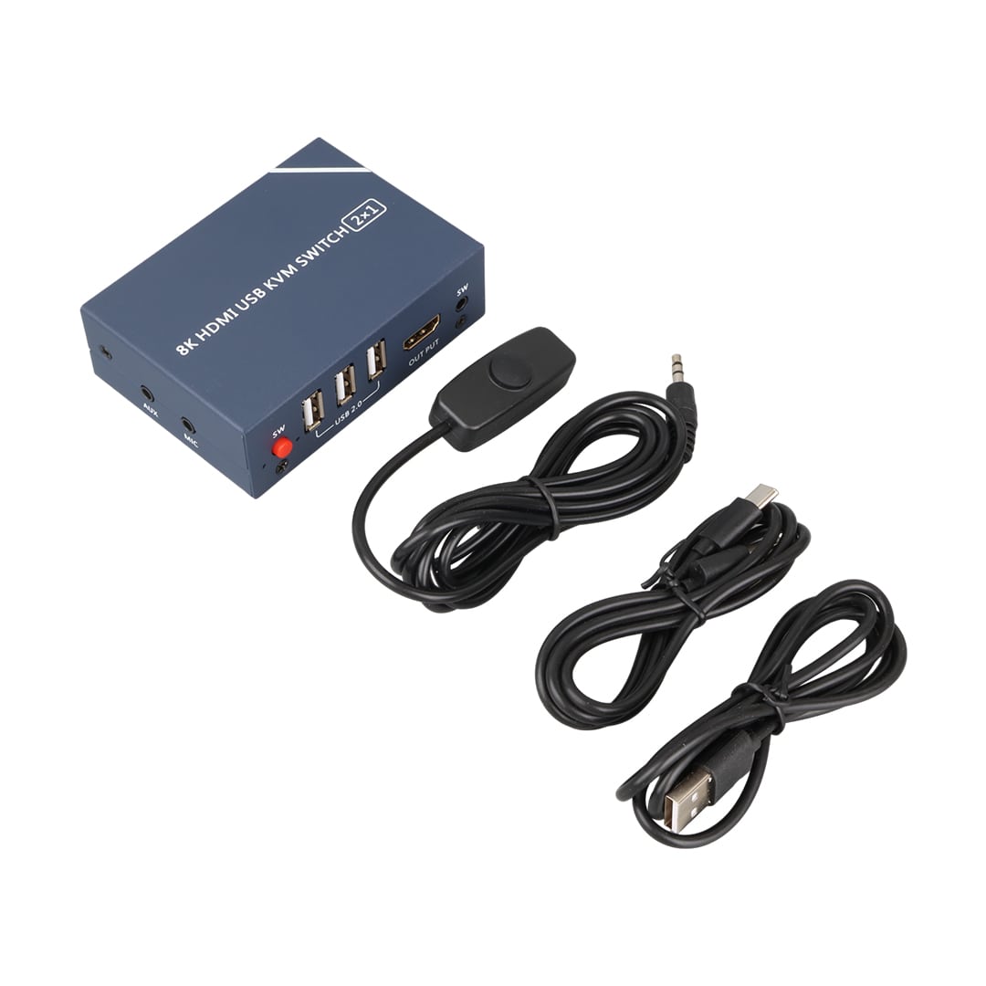 8K HDMI USB KVM SWITCH 2X1 (4767) - Lisinya