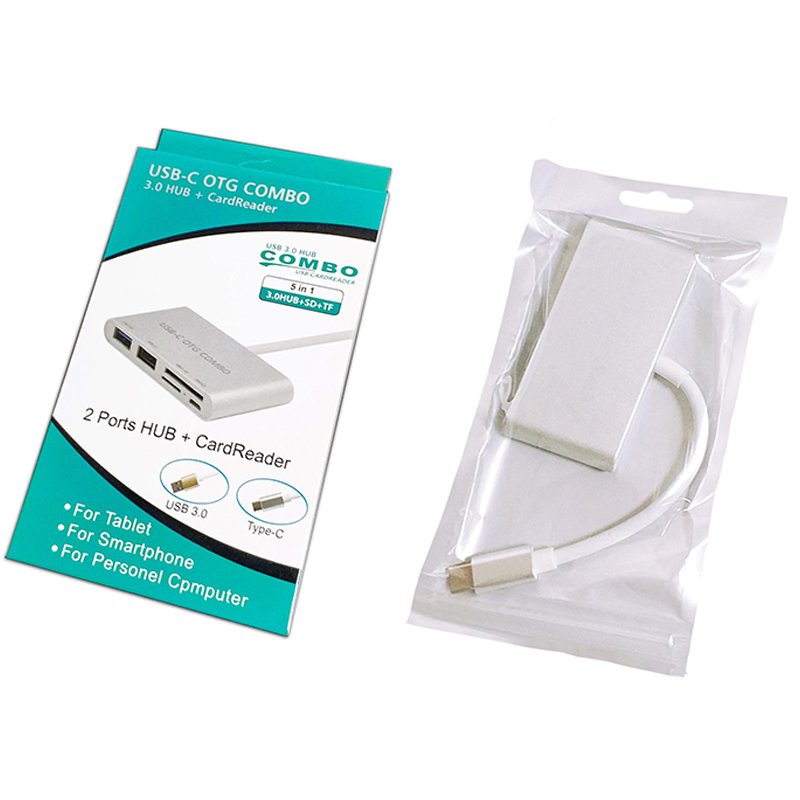 USB TYPE C TO OTG COMBO USB 3.0 HUB+KART OKUYUCU (4767) - Lisinya