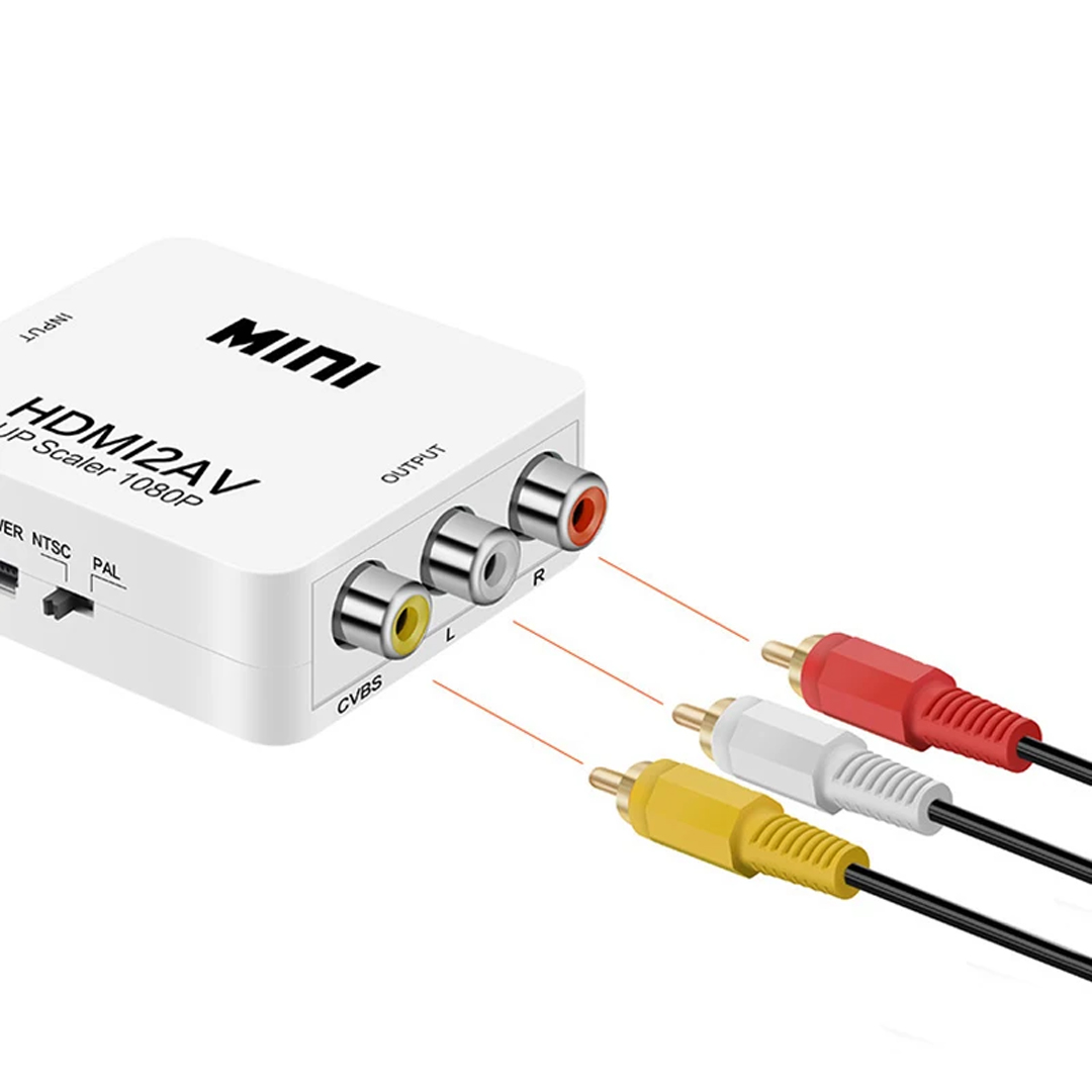 HDMI TO RCA MİNİ MODEL 1920X1080 PLASTİK KASA ÇEVİRİCİ KONVERTÖR (4767) - Lisinya