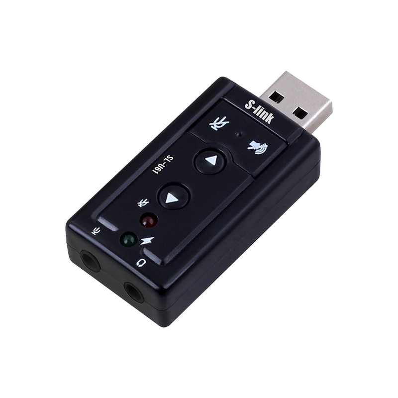 S-LINK SL-U61 USB SES KARTI 2.0 ÇEVİRİCİ ADAPTÖR (4767) - Lisinya