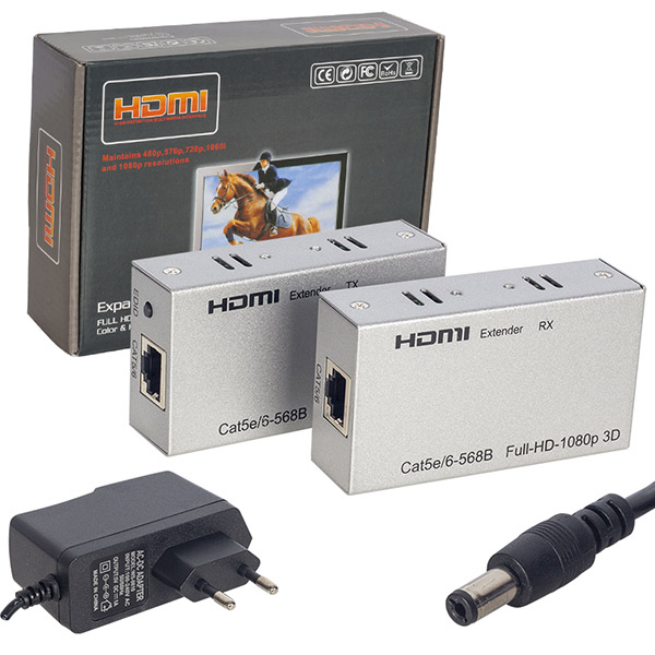 HYTECH HY-HDEX60 HDMI CAT6 60 METRE UZATICI EXTENDER (4767) - Lisinya