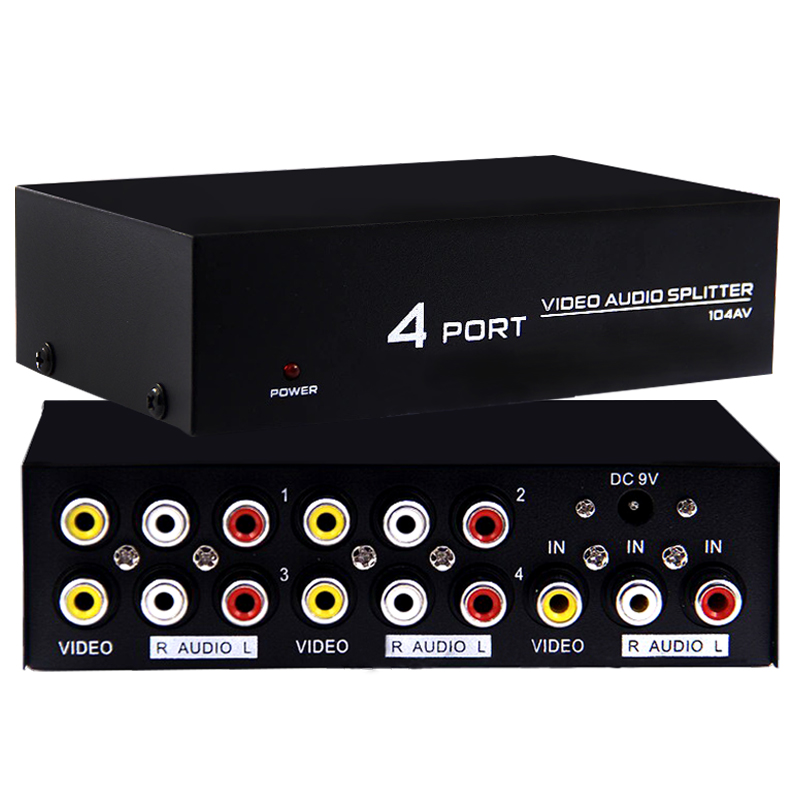 4 PORT VIDEO AUDIO SPLITTER DAĞITICI (4767) - Lisinya