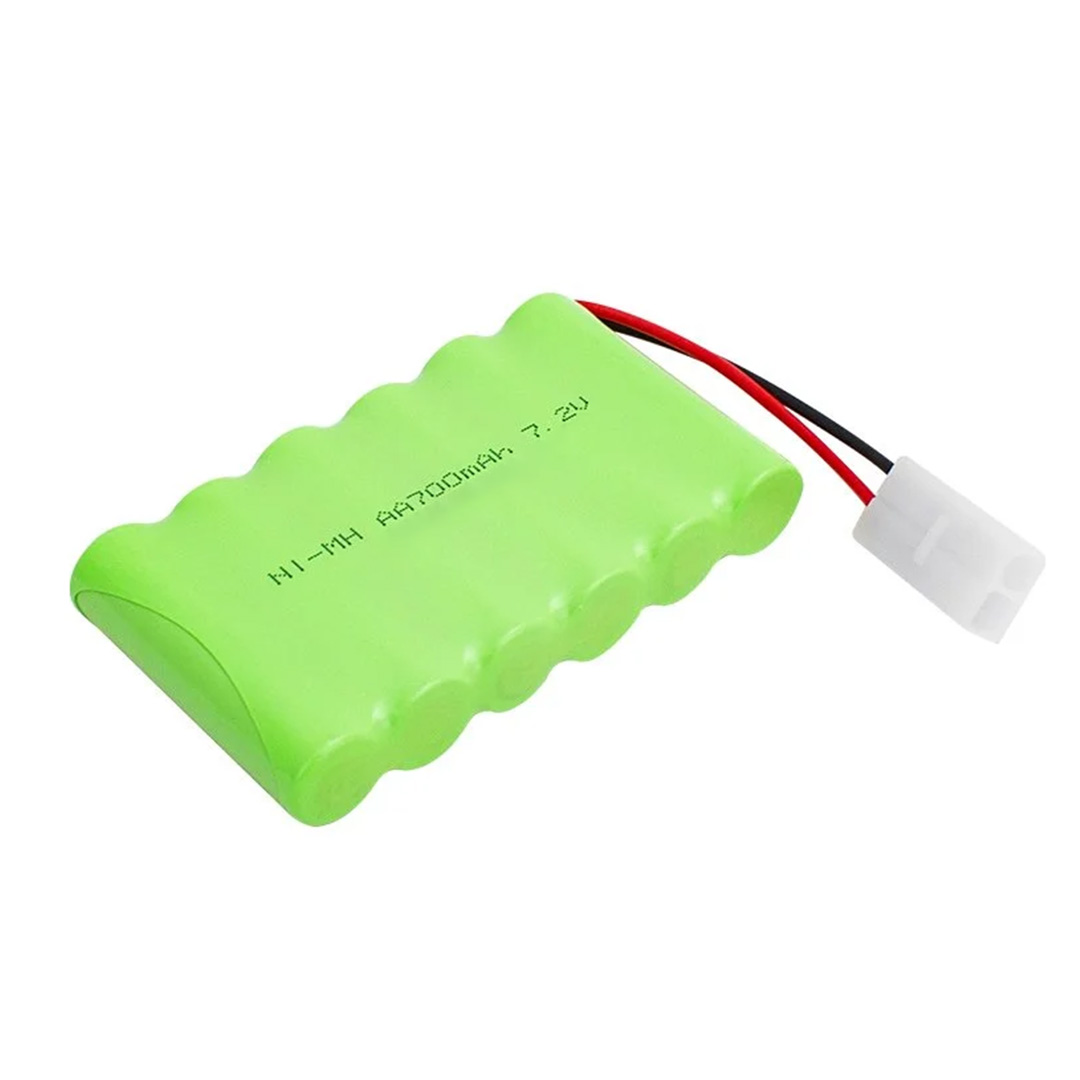 7.2 VOLT 700 MAH NI-MH 2 PİN TAMİYA SOKETLİ 6LI OYUNCAK ARABA PİLİ (4767) - Lisinya