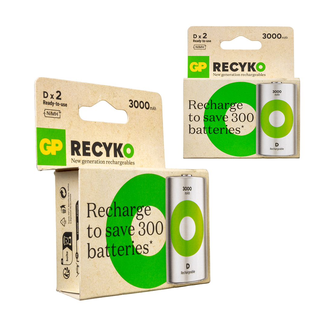 GP RECYKO 650 MAH R03 AAA ŞARJLI 4LÜ İNCE KALEM PİL GP65AAAHCER21-2TLB2 (4767) - Lisinya