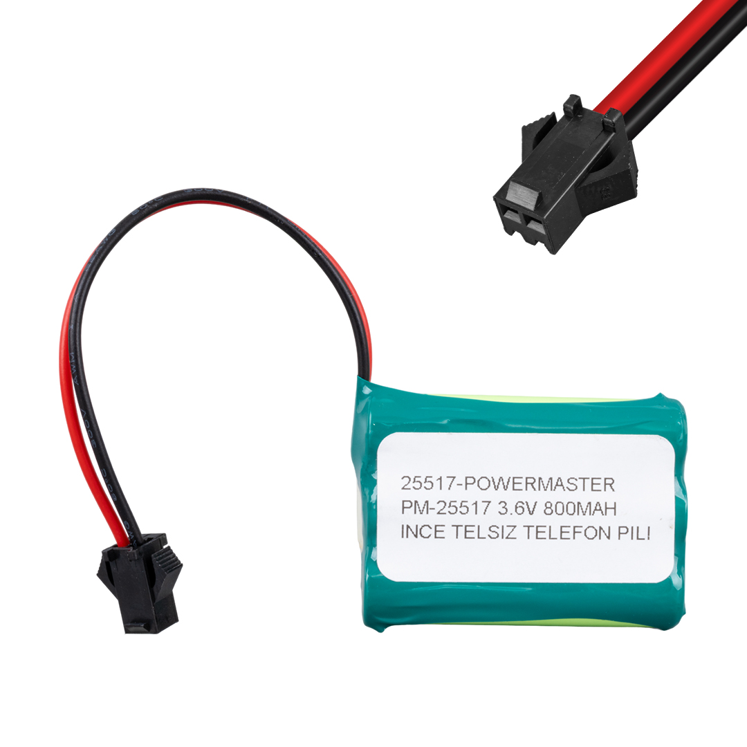 3.6 VOLT 800 MAH 3LÜ İNCE TELSİZ TELEFON PİLİ (4767) - Lisinya