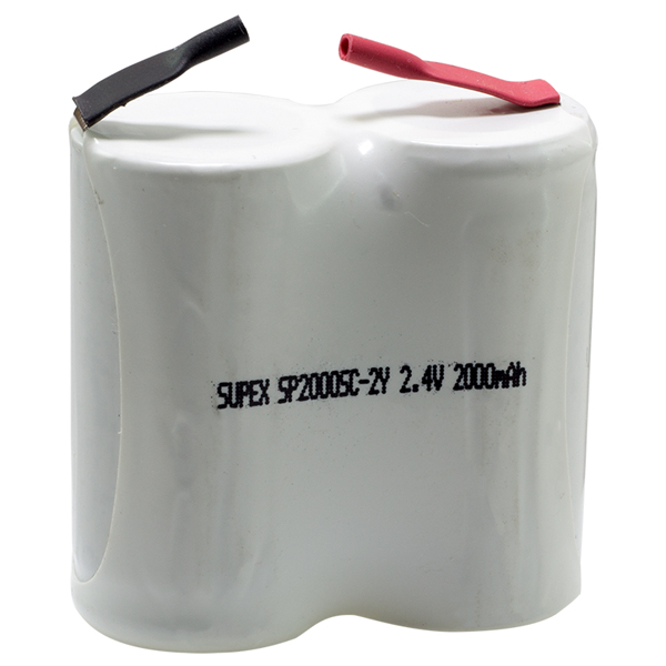 SUPEX 2Lİ YANYANA SÜPÜRGE PİLİ 2.4 V 2000 MA (4767) - Lisinya