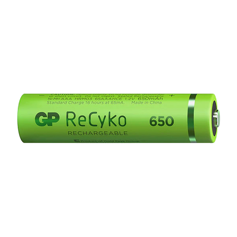 GP RECYKO 650 MAH R03 AAA ŞARJLI 2Lİ İNCE KALEM PİL GP65AAAHCE-2EB2 (GPRHCH63E000) (4767) - Lisinya