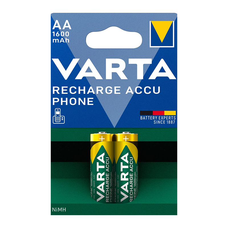 VARTA NI-MH 1.2V 1600 MAH HR6 AA ŞARJLI 2Lİ KALEM PİL (4767) - Lisinya