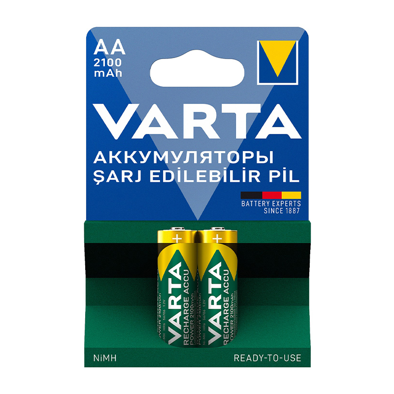 VARTA NI-MH 1.2V 2100 MAH HR6 AA ŞARJLI 2Lİ KALEM PİL (4767) - Lisinya