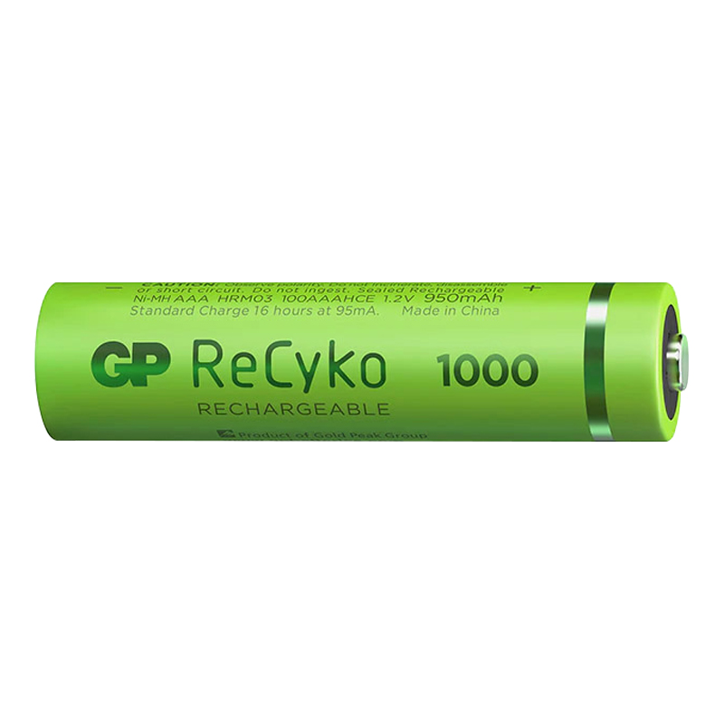 GP RECYKO 950 MAH R03 AAA ŞARJLI 2Lİ PİL GP100AAAHCE-2EB2 (GPRHC103E000) (4767) - Lisinya