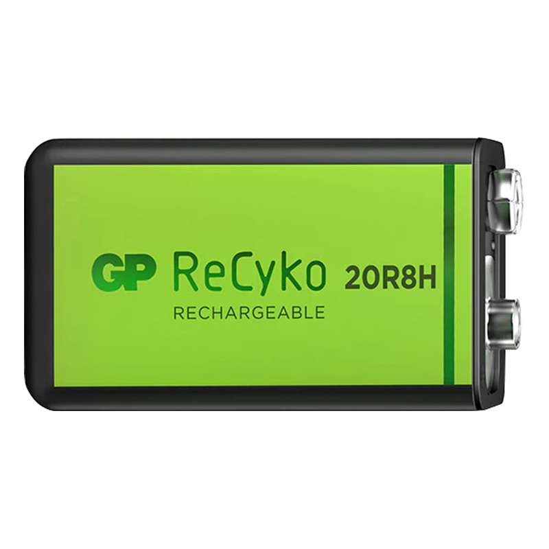 GP RECYKO 9 VOLT 200 MAH NI-MH ŞARJLI PİL GP20R8H-2E1-(GPRHV208R075) (4767) - Lisinya