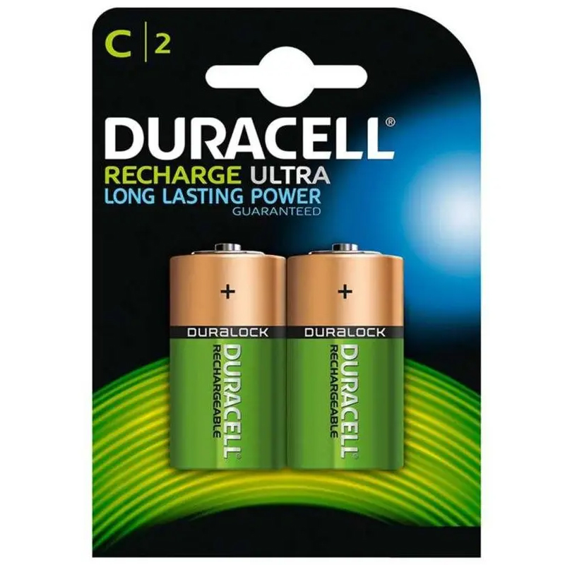 DURACELL C ORTA BOY 3000 MAH NI-MH ŞARJ EDİLEBİLİR 2Lİ PİL (HR14/DC1400) (4767) - Lisinya