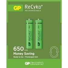 GP RECYKO 650mAh AAA ŞARJLI İNCE PİL 63C092  2Lİ KART (4767) - Lisinya