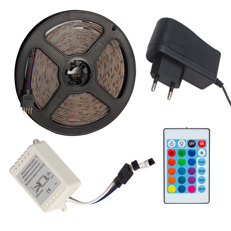 OM-7 SİLİKONLU 5 METRE RGB ŞERİT LED ANİMASYON DEVRELİ + ADAPTÖR SET (4767) - Lisinya