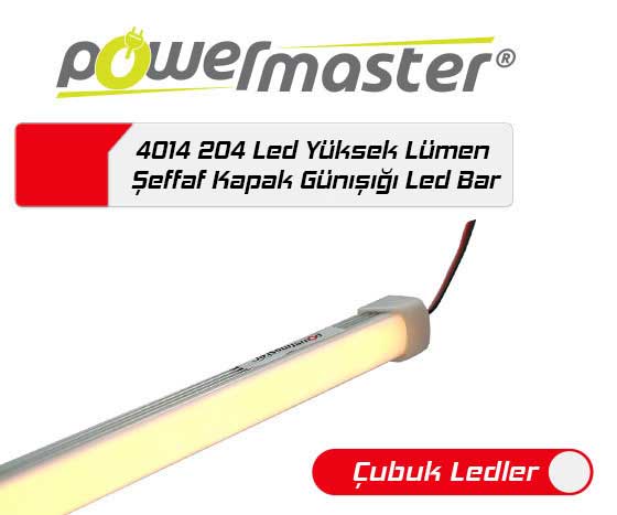 4014 204 LED GÜNIŞIĞI LEDBAR ŞEFFAF KAPAK YÜKSEK LÜMEN (4767) - Lisinya