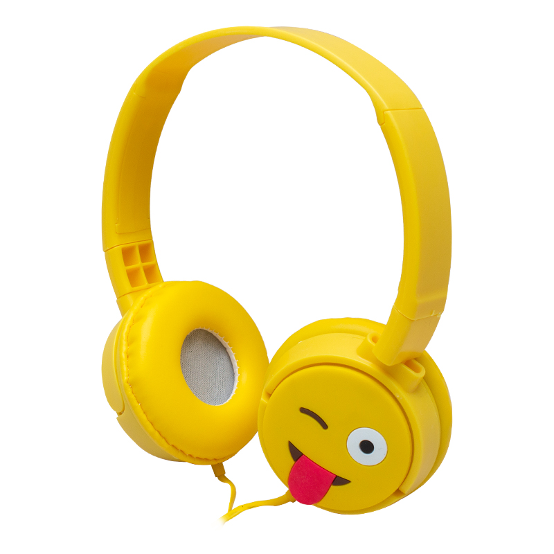 KT-3156 3.5MM JACKLI KULAKÜSTÜ KABLOLU EMOJİ KULAKLIK (4767) - Lisinya