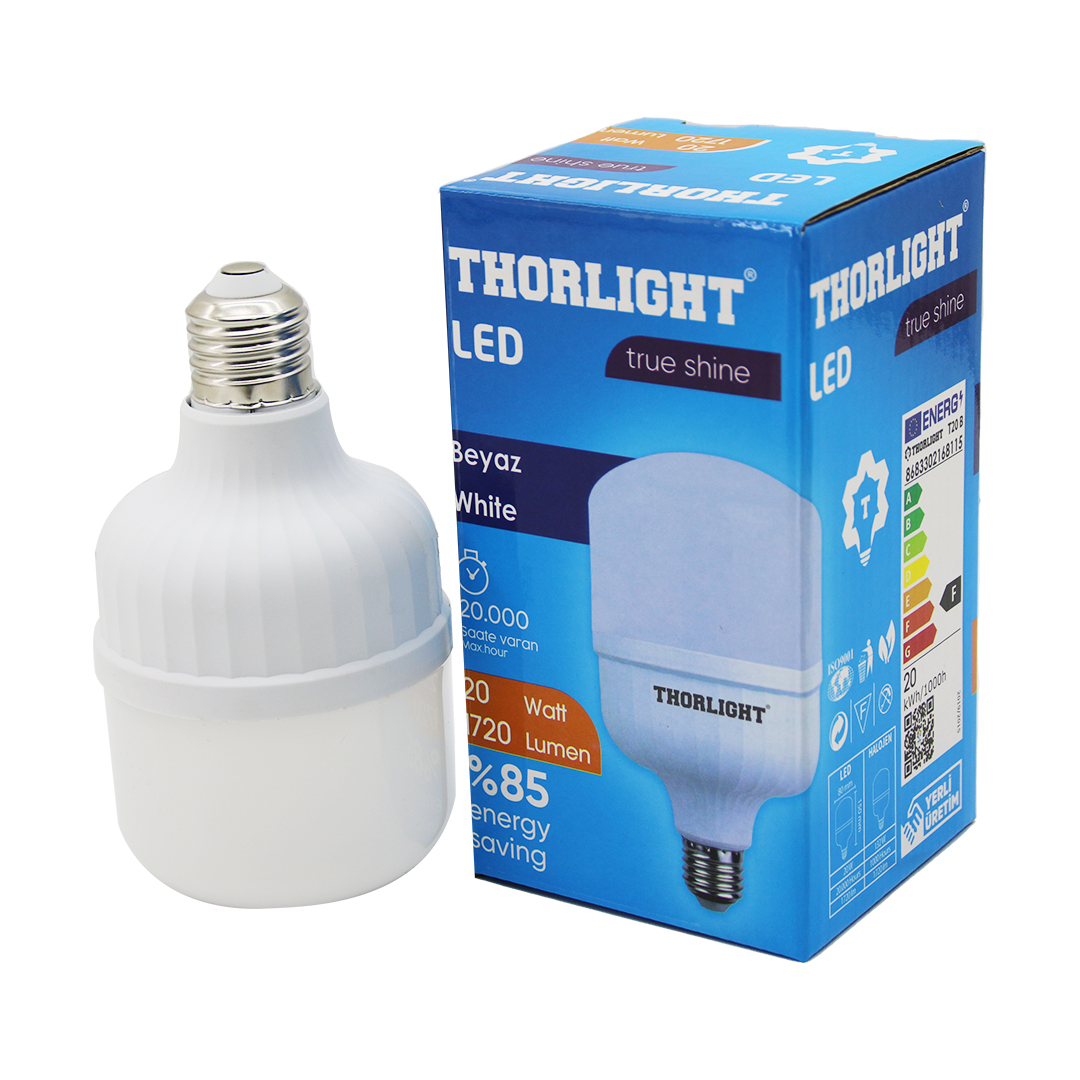 THORLIGHT 20W E27 TORCH T-SHAPE BEYAZ LED AMPUL T-20B (4767) - Lisinya