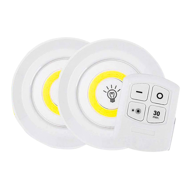 BEYAZ 150 LÜMEN COB LED YUVARLAK ÇİFT AMPÜL KUMANDALI (4767) - Lisinya