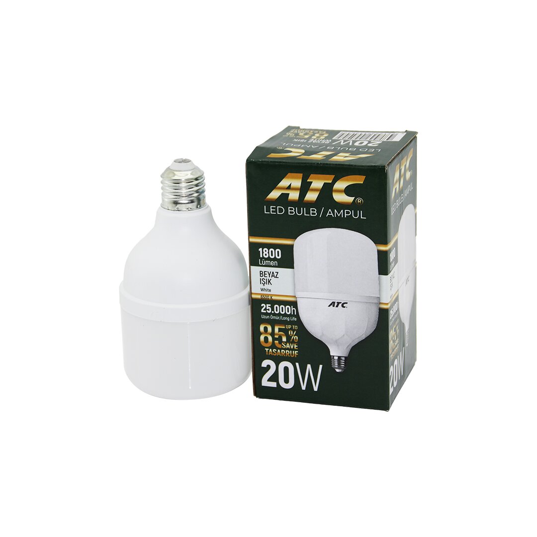 ATC-LW-20W  20W E27 TORCH LED BULB AMPUL BEYAZ 1800 LÜMEN - 25.000h (4767) - Lisinya