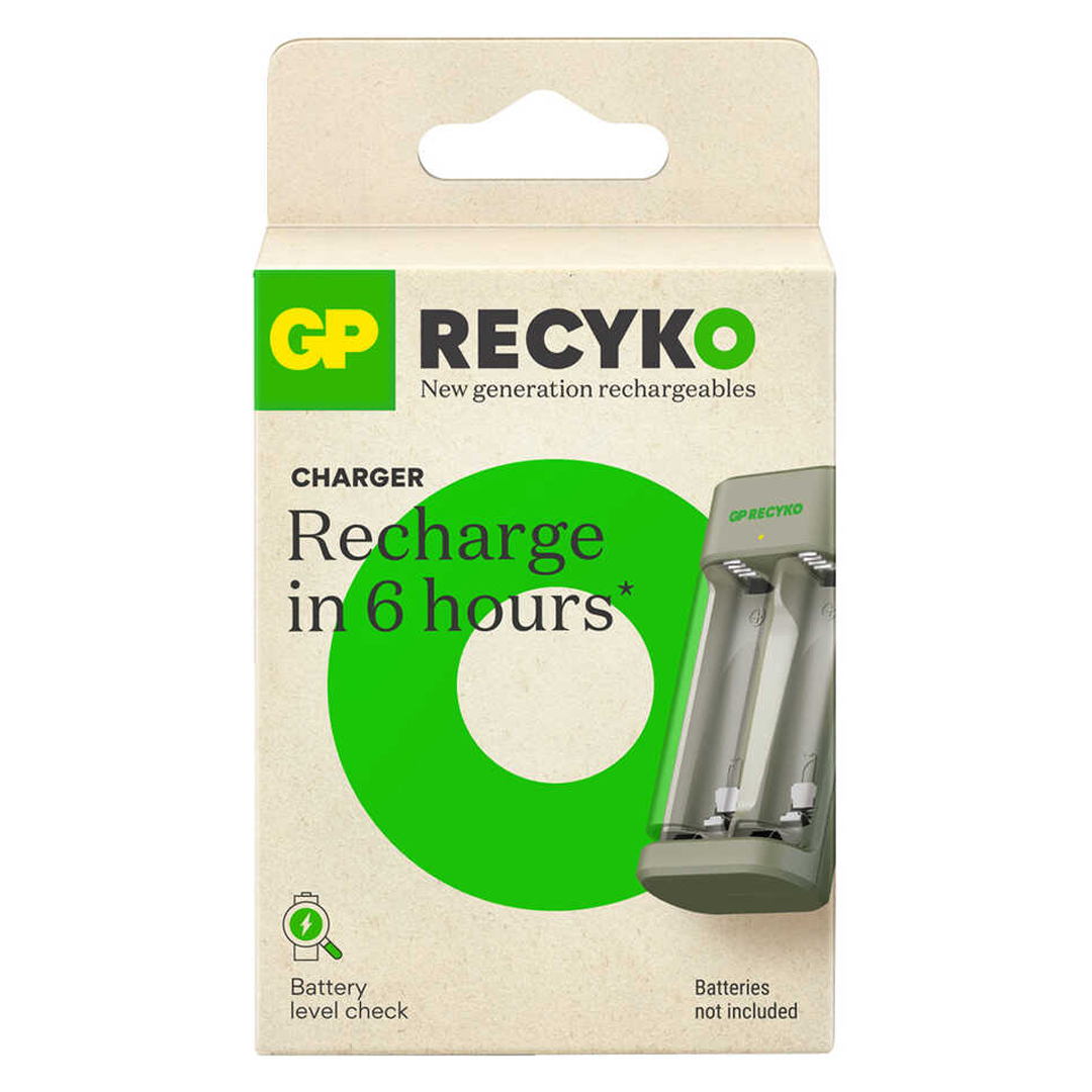 GP RECYKO E221 USB 2LÜ AA - AAA PİL ŞARJ CİHAZI PİLSİZ (GPACSE221004 GPE221R21-2GTLB1) (4767) - Lisinya